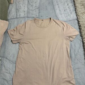 lululemon athletica Beige Short Sleeve Tee